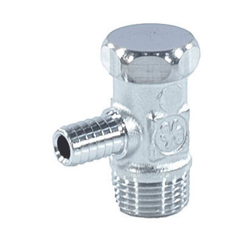 Кран шаровый латунный сливной стандартнопроходной НР-штуцер Ру 10 R65D Giacomini 10 мм 3/8" в Казани