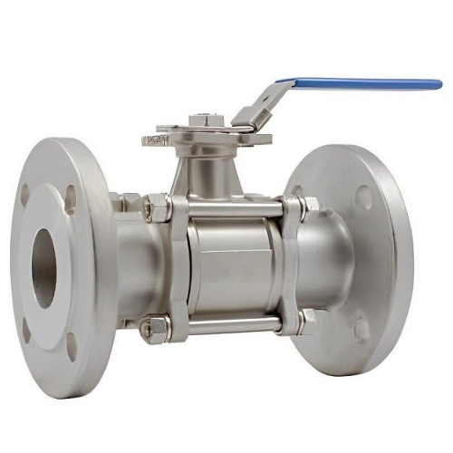 Кран запорный нержавеющий фланцевый полнопроходной ручка-рычаг Ру 40 AISI 316 Rushwork 7528 Rushwork 15х115 мм в Казани