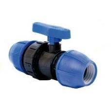 Компрессионный кран ПНД Дн 20-20 Ру-16 VALFEX