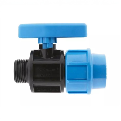 Компрессионный кран ПНД Дн 20-1/2" Ру-16 НР (НАР) Джилекс в Казани