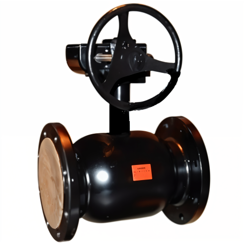 Кран запорный стальной фланцевый с редуктором стандартнопроходной Ст20 КШТ.12. АДЛ 300х750 мм