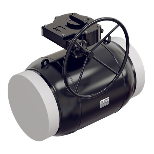 Кран запорный стальной под приварку с редуктором стандартнопроходной Ст20 КШ.П. ALSO 400х860 мм