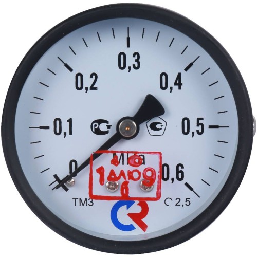 Манометр осевой диаметр 63мм 0-6 кгс/см2 (0-0,6 МПа) G1/4" ТМ-310Т.00 Росма 00000006791 в Казани