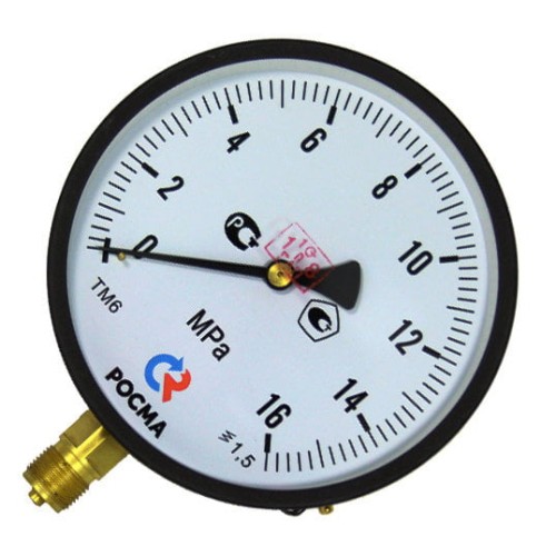 Манометр радиальный диаметр 150мм 0-6 кгс/см2 (0-0,6 МПа) G1/2" ТМ-610Р.00 Росма в Казани