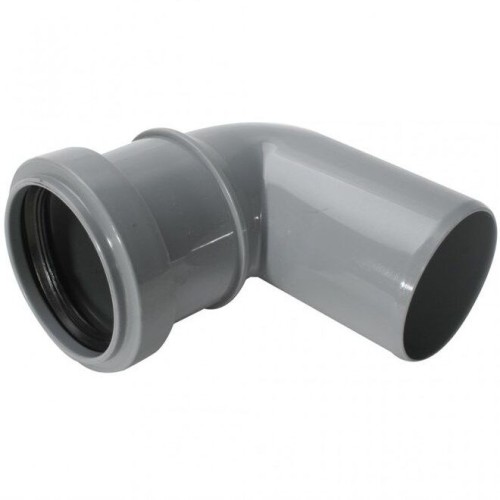 Отвод НПВХ (ПВХ) с раструбом Дн 50 87гр серый безнапорный в/к ТУ 6-49-33-92 Агригазполимер в Казани