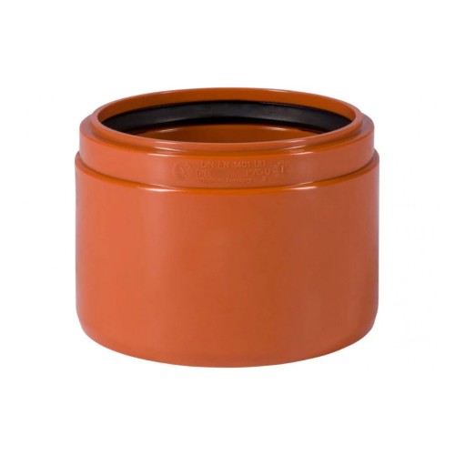 Переход НПВХ (ПВХ) Дн 250 коричневый безнапорный на раструб керамической трубы Ostendorf KGUSM в Казани