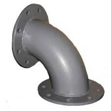 Колено (отвод) стальное фланцевое Ду-80