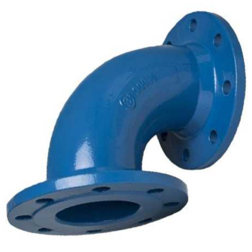 Отвод фланцевый ОФ Ду-150 45 градусов (L=160) ВЧШГ с ЦПП цинк+AL ГОСТ ISO 2531-2012 в Казани