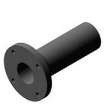 Патрубок фланец-гладкий конец ПФГ стальной L=1200мм Ду-200