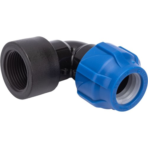 Отвод ПЭ компрессионный Дн 25-3/4" 90гр Ру-16 ВР (ВН) RTP (РосТурПласт) в Казани