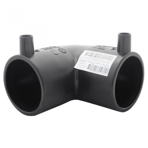 Отвод ПЭ100 спигот Дн 90 90гр Ру-16 SDR11 в Казани