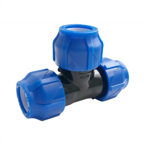 Тройник ПЭ компрессионный Дн 50-25 Ру-16 переходной VALFEX в Казани