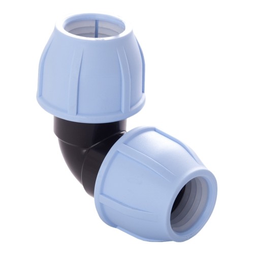 Отвод ПЭ компрессионный Дн 20-3/4" 90гр Ру-16 ВР (ВН) RTP (РосТурПласт) в Казани