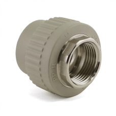 Муфта PP-R комбинированная серая ВР (ВН) Дн 75-2 1/2" Wavin Ekoplastik