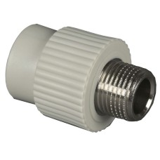 Муфта PP-R комбинированная серая НР (НАР) Дн 32-3/4" Wavin Ekoplastik