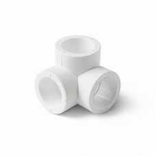 Угольник тройной серый PP-RСТ 40 Wavin Ekoplastik