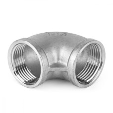 Отвод нержавеющий резьбовой ВР (ВН) Ру 16 AISI 304 100 мм 4"