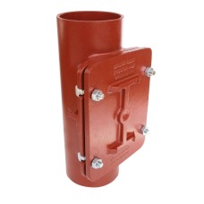 Ревизия чугунная SML Ду-125 с прямоугольной крышкой безраструбная Китай