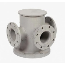 Тройник с пожарной подставкой фланцевый ППТФ стальной Ду 250-100