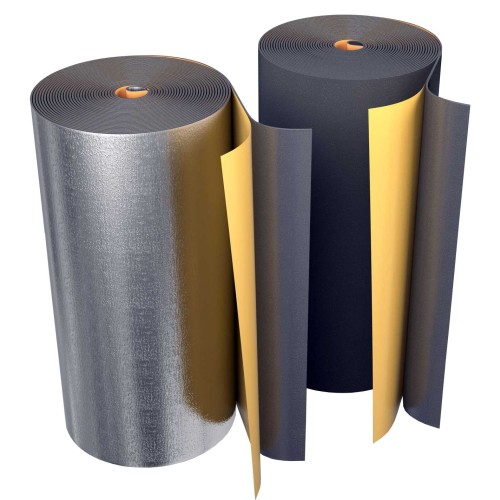 Рулон из вспененного полиэтилена 5/1,0-20 (Т<95°C) самокл с фольг чёрн Energoflex BLACK STAR DUCT AL в Казани