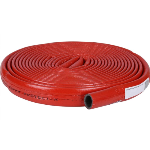 Трубка из вспененного полиэтилена 28/4 L=11м (Т<95°C) в защитной оболочке красный Energoflex SUPER PROTECT в Казани
