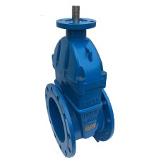 Задвижка клиновая чугунная фланцевая с обрезиненным клином и невыдвижным шпинделем AVK 06/30 AVK 400х310 мм