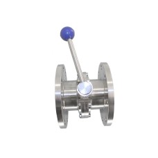 Затвор ручной с нержавеющий диском и рукояткой фланцевый 1,0 МПа NK-DZf NK 150х200 мм