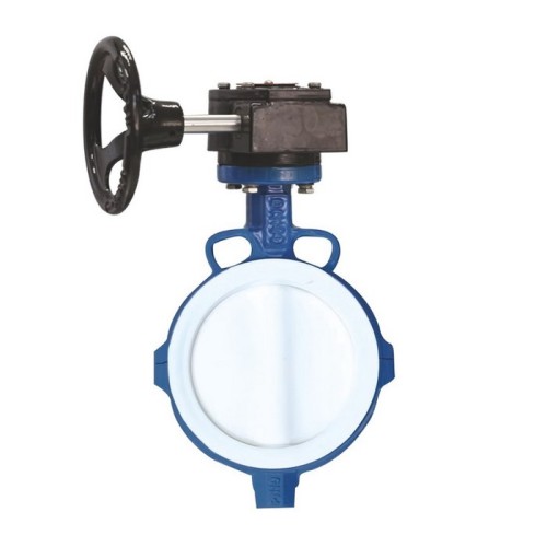 Затвор с чугунным диском и редуктором межфланцевый 2,5 МПа EPDM VP4458 Tecofi 200 мм в Казани