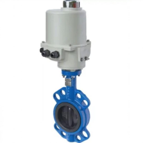 Затвор с чугунным диском и электроприводом межфланцевый 1,6 МПа EPDM ЗПФ GG25 ЛАЗ 125х54 мм в Казани