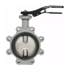 Затвор ручной с чугунным диском и рукояткой межфланцевый 1,6 МПа EPDM R59FL Giacomini 300 мм