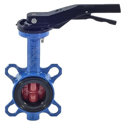 Затвор ручной с чугунным диском и рукояткой межфланцевый 1,6 МПа EPDM VP5445S GGG50 Tecofi 40 мм в Казани