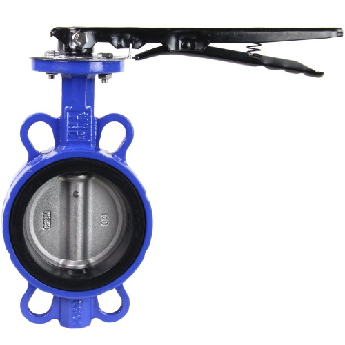 Затвор ручной с нержавеющий диском и рукояткой межфланцевый 1,6 МПа EPDM VPI4449 GGG50 Tecofi 250х67,5 мм в Казани